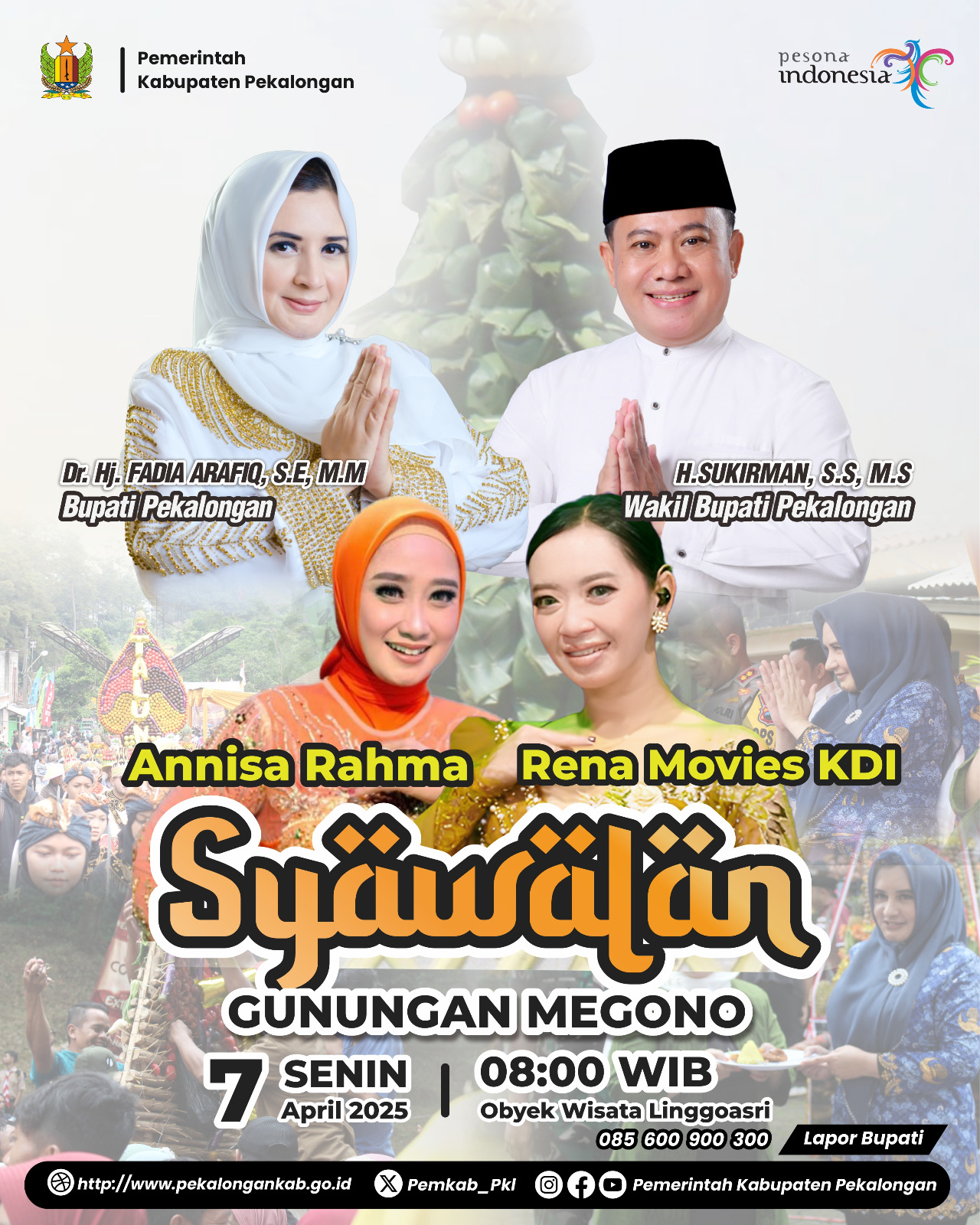 Tradisi Syawalan Gunungan Megono Kabupaten Pekalongan Tahun 2025